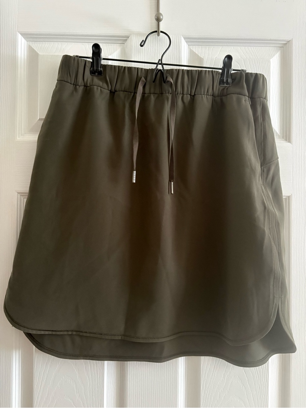 Lululemon Olive Green Drawstring A-Line Skirt